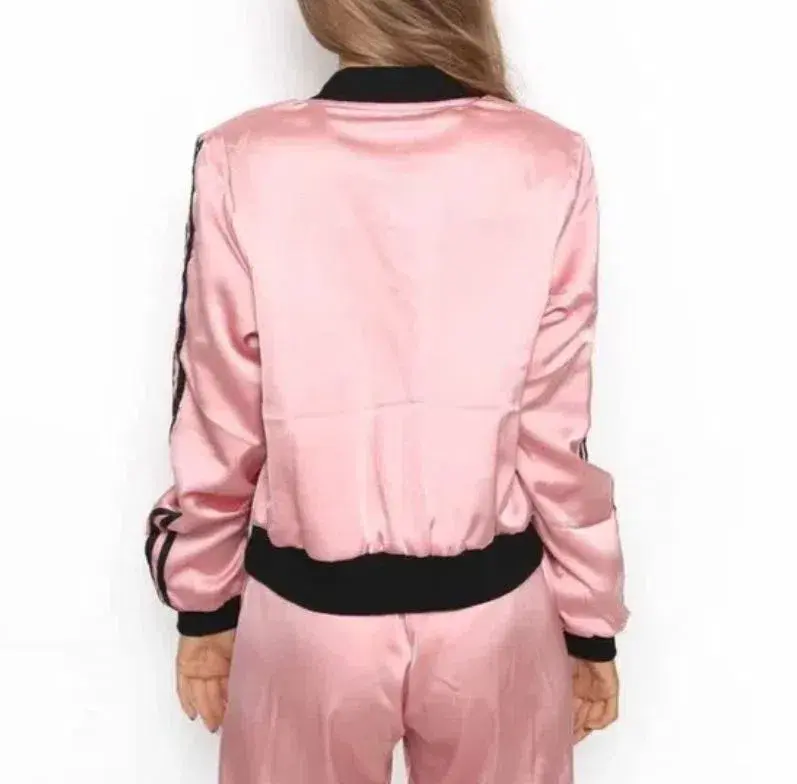 I.AM.GIA. Yohanna Satin Bomber Jacket Pink Size XS / 8 - Image 2