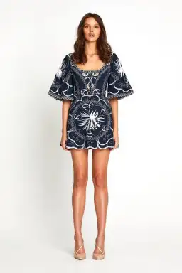 Alice McCall Dissolving Hearts Mini Dress Navy Size 10 for rent on The Volte - image 1
