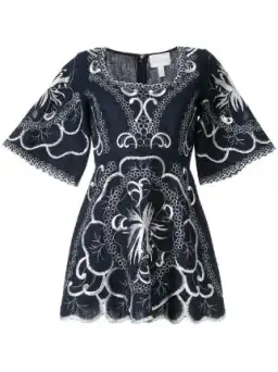 Alice McCall Dissolving Hearts Mini Dress Navy Size 10 for rent on The Volte - image 3