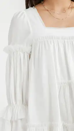 Aje L’espirit Mini Dress White Size 10 for rent on The Volte - image 5