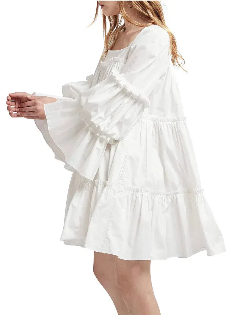 Aje L’espirit Mini Dress White Size 10 for rent on The Volte - main image