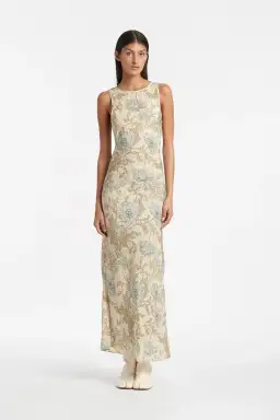 Sir the Label Maev Slip Dress Print Size 12