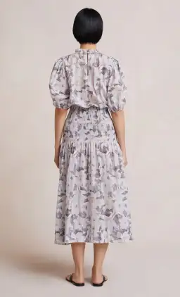 Bec & Bridge Gardenia Short Sleeve Midi Dress Purple Size 8 for rent on The Volte - image 3