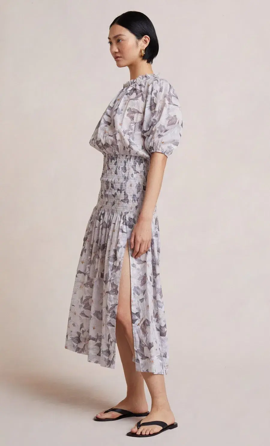 Bec & Bridge Gardenia Short Sleeve Midi Dress Purple Size 8 for rent on The Volte - main image