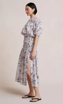 Bec & Bridge Gardenia Short Sleeve Midi Dress Purple Size 8 for rent on The Volte - image 2