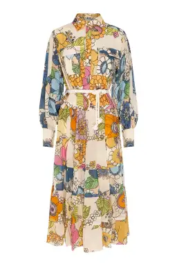 Alemais Farrah Tiered Shirt Dress Print Size 14 for rent on The Volte - image 4