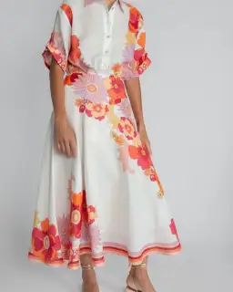 Alemais Calista relaxed shirt & Circle Skirt Print Size 14 for rent on The Volte - image 3