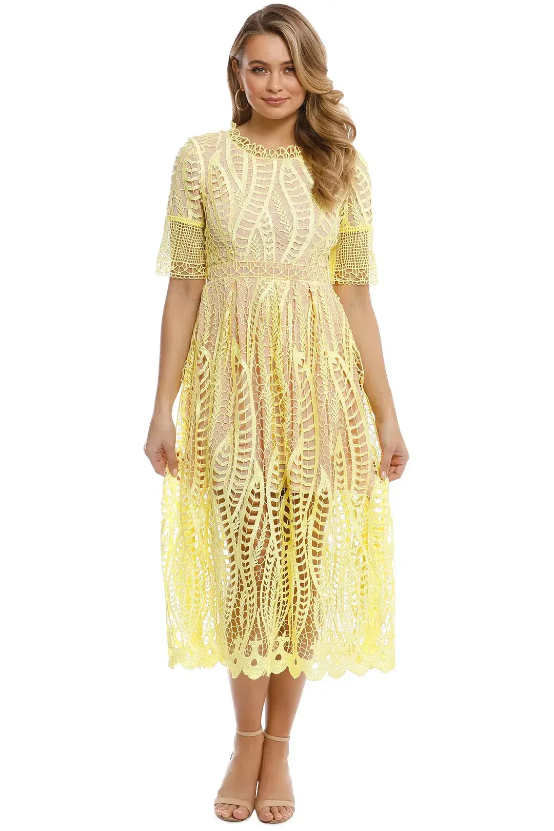 Mossman Revival Dress Yellow Size 14 - Image 1