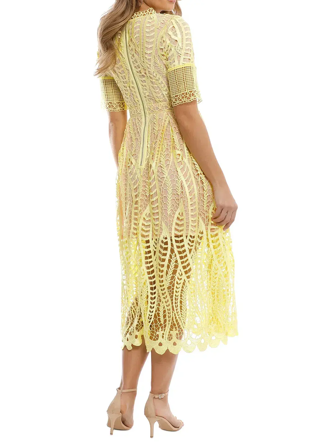 Mossman Revival Dress Yellow Size 14 for rent on The Volte - main image