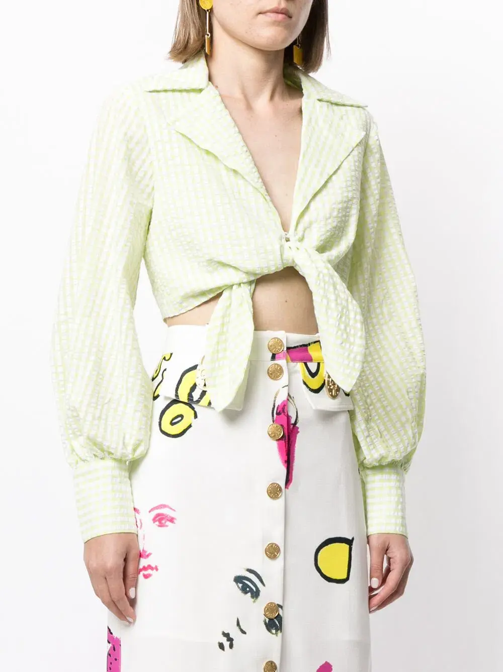 Alice McCall Her Story Top Green Size 8 for rent on The Volte - main image