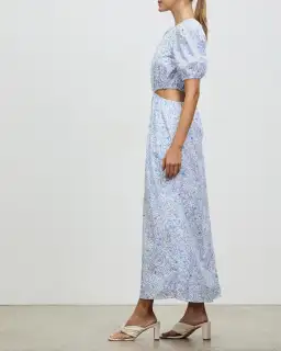 Faithful the Brand Alessandria Midi Dress Print Size 12