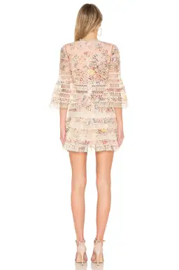 Zimmermann Lovelorn Floral Flutter Dress Print Size 0