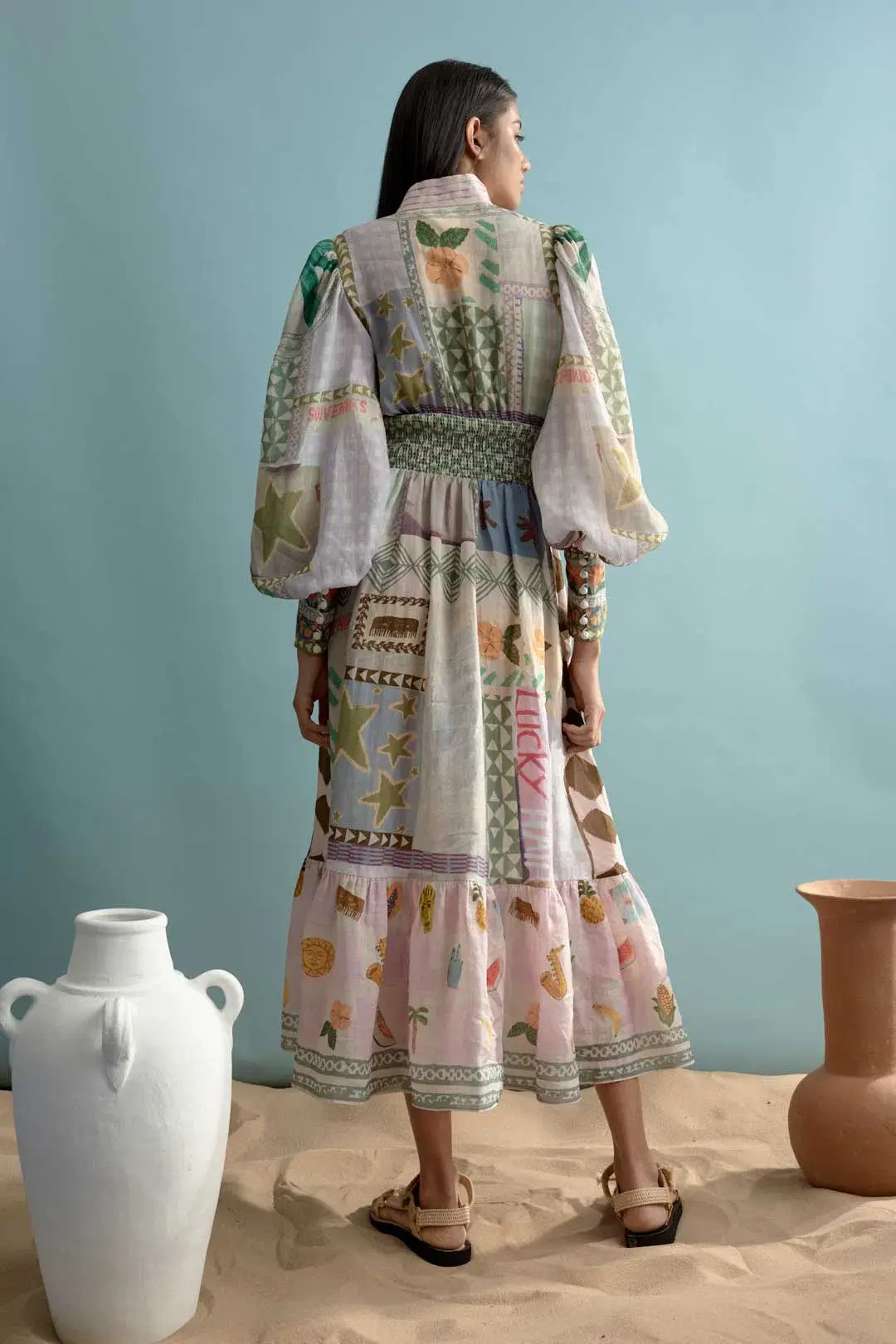 Alemais Emma Gale Shirtdress Print Size 14 for rent on The Volte - main image