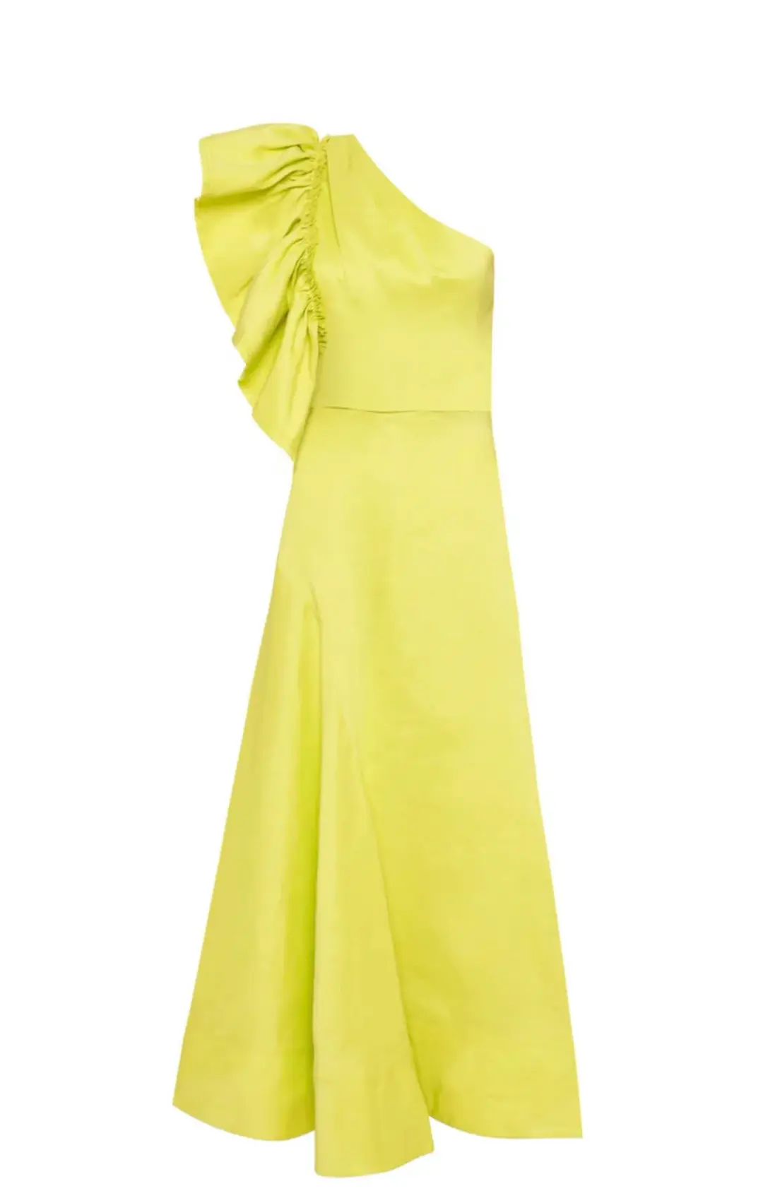 Aje Bonjour Asymmetric Midi Dress Green Size 8 for rent on The Volte - main image