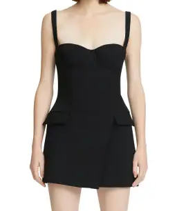 Dion Lee Belted Strap Bustier Mini Dress Black Size 8 for rent on The Volte - image 2