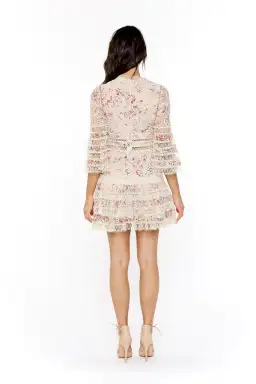 Zimmermann Lovelorn Floral Flutter Dress Print Size 8 for rent on The Volte - image 2