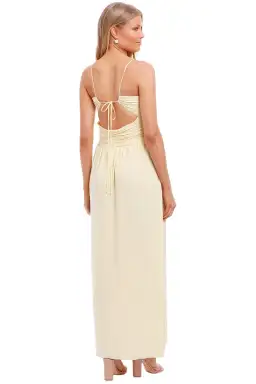 Bec and Bridge Isla Midi Dress Yellow Size 6