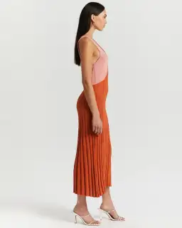 Andean Collective Tamika Dress Pink/Orange Size 8 for rent on The Volte - image 2