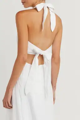 Dissh Layne Halter Midi Dress White Size 8 for rent on The Volte - image 3