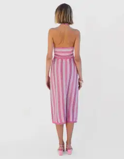 Suboo Beck Halter Cut Out Dress Pink Size XS for rent on The Volte - image 3