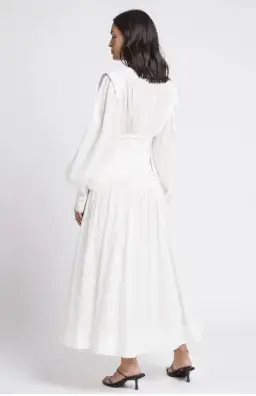 Aje Utopia Long Sleeve Dress White Size 6