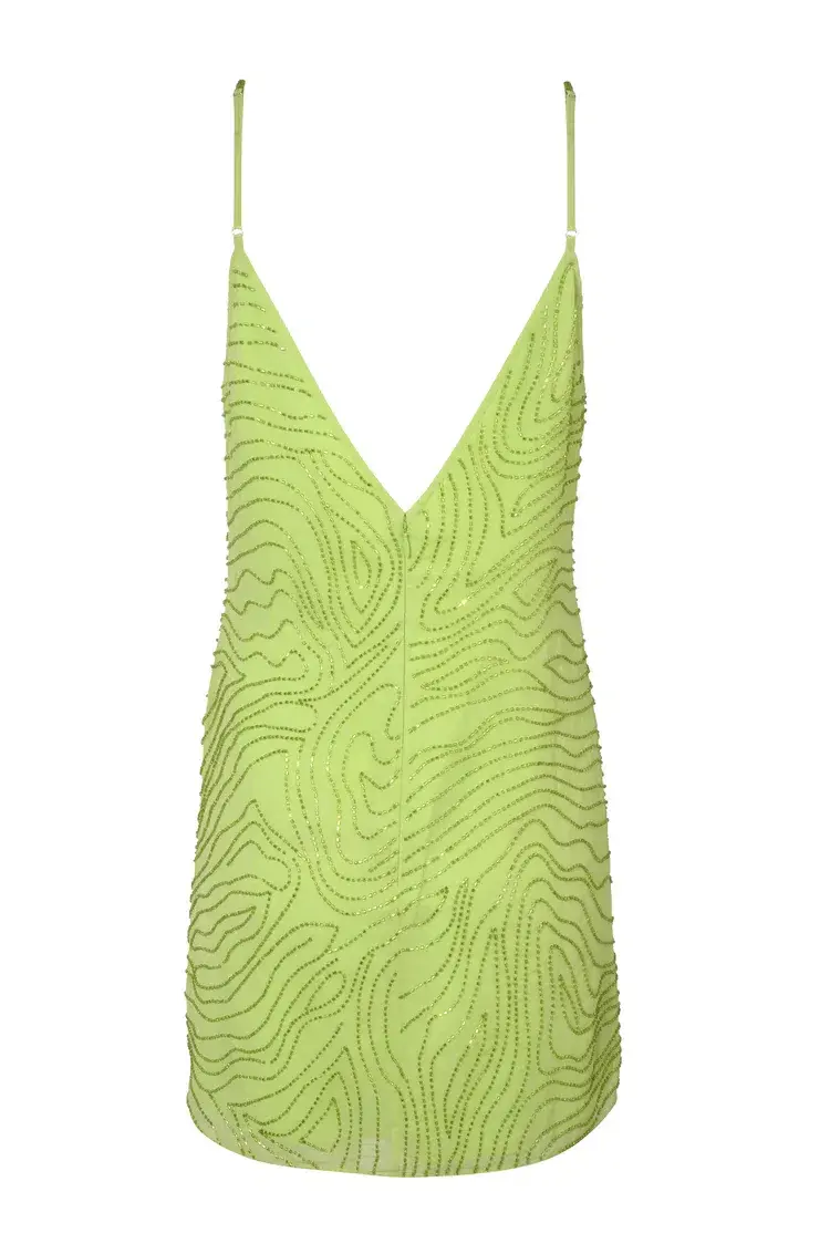 Rat & Boa Valetta Mini Dress Green Size XXS / Au 4 for rent on The Volte - main image