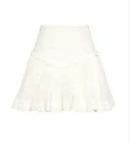 Aje Vanades Frill Crop Top & New Wave Mini Skirt Set Ivory Size 8 for rent on The Volte - image 7