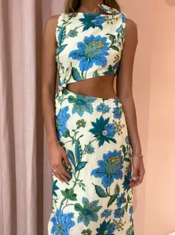 Sir the Label Alexandre Knot Dress in Marguerite Print Size AU 10 for rent on The Volte - image 4