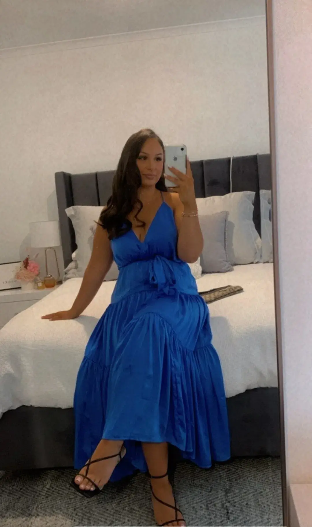 Sheike Sirocco Maxi Dress Blue Size 10 for rent on The Volte - main image