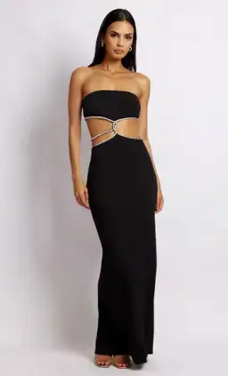Meshki Billie Strapless Maxi Dress Black Size 6 for rent on The Volte - image 1