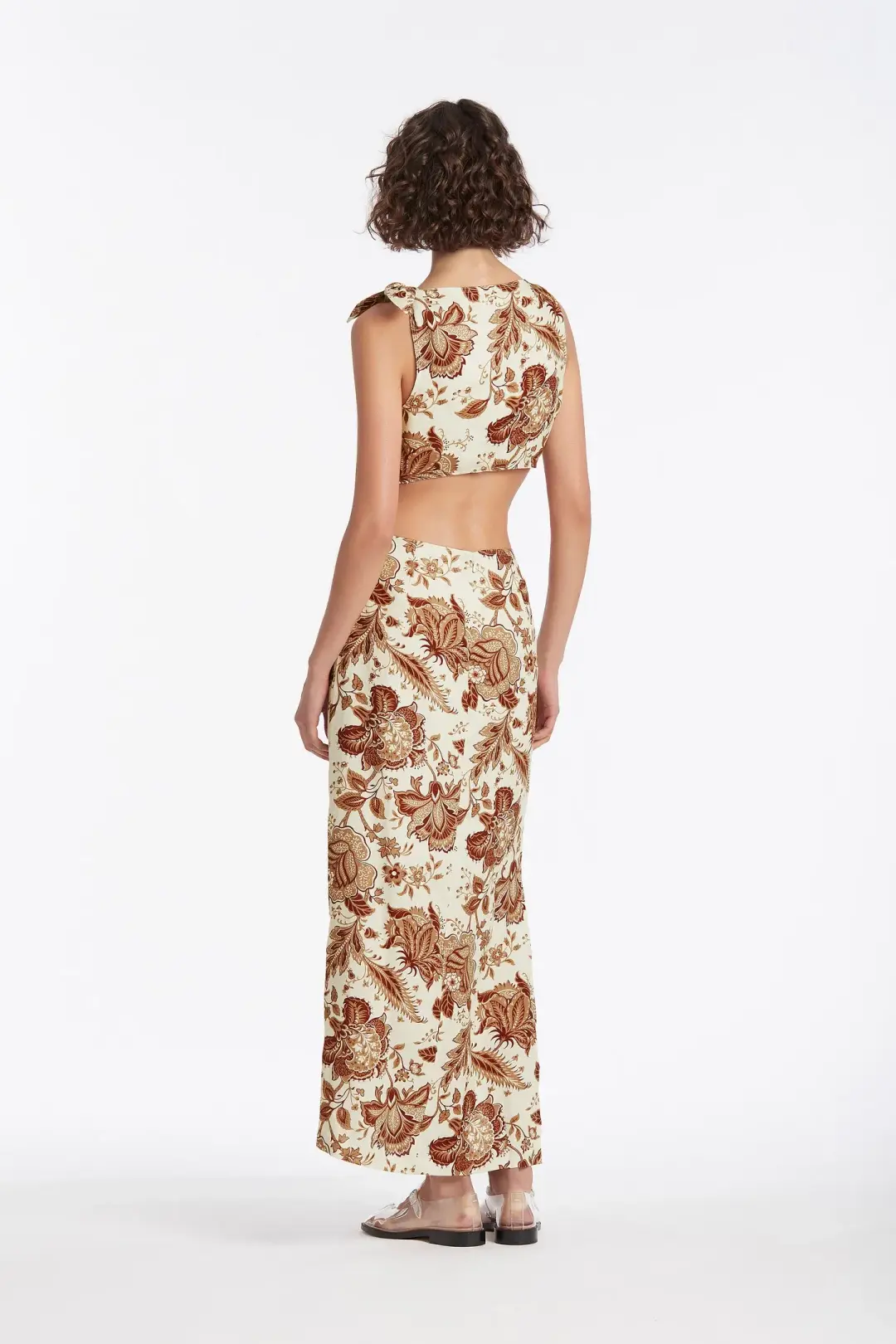 Sir the Label Rei Knot Dress Print Size 6 for rent on The Volte - main image