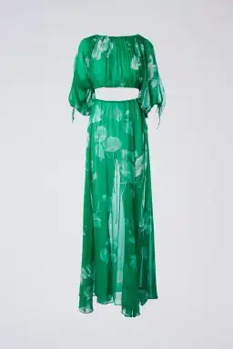 Scanlan Theodore Georgette Floral Set Kelly Green Size AU 8 for rent on The Volte - image 5