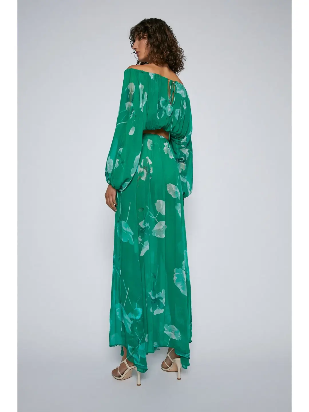 Scanlan Theodore Georgette Floral Set Kelly Green Size AU 8 for rent on The Volte - main image