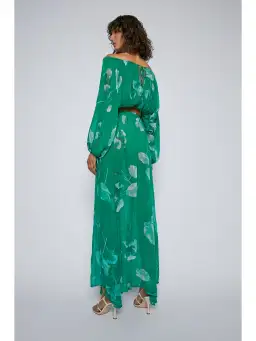 Scanlan Theodore Georgette Floral Set Kelly Green Size AU 8 for rent on The Volte - image 4