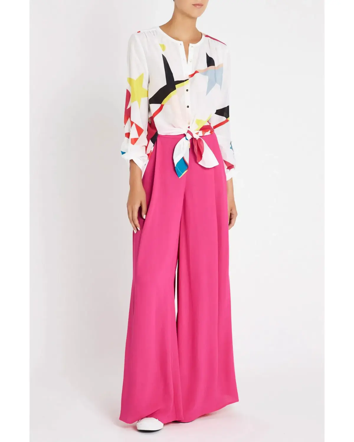 Sass and Bide Love U So Wide Leg Pants Pink Size AU 6 - Image 1
