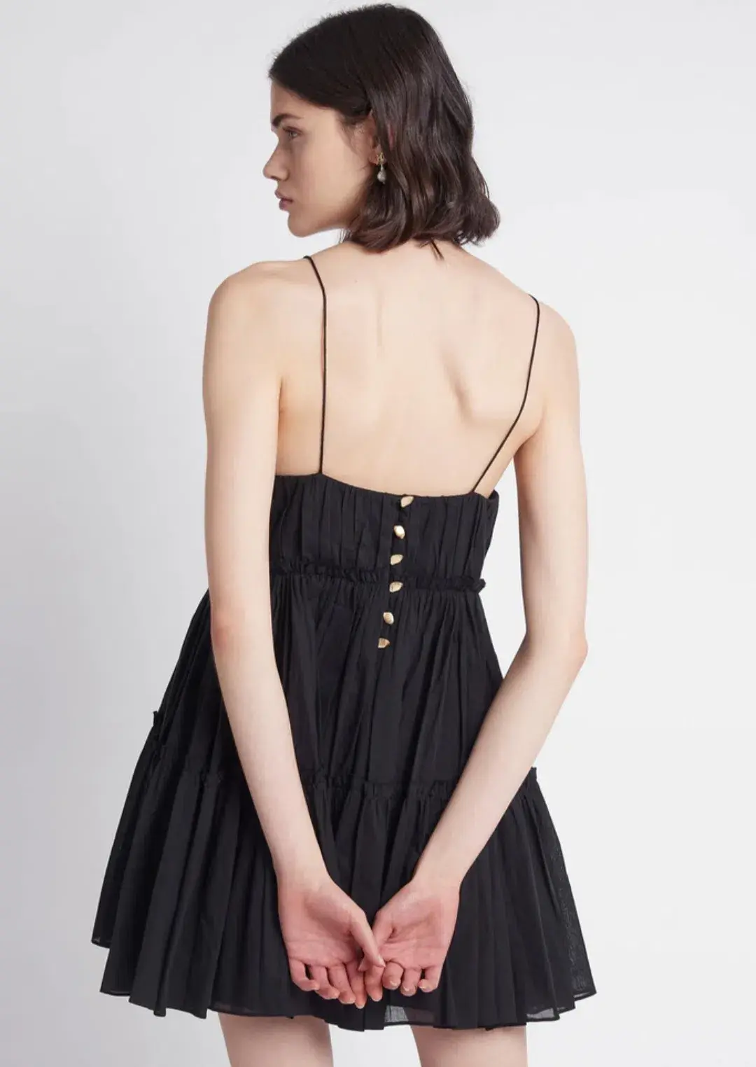 Aje Wilderness Mini Dress Black Size 16 for rent on The Volte - main image