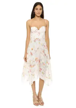 Zimmermann Belle Bustier Midi Dress Floral Size 0 / AU 8