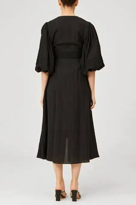 Keepsake the Label Moving On Midi Dress Black Size 10 for rent on The Volte - main image