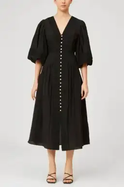 Keepsake the Label Moving On Midi Dress Black Size 10 for rent on The Volte - image 1