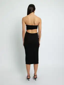Christopher Esber Strapless Moonstone Dress Black Size 8 for rent on The Volte - image 2