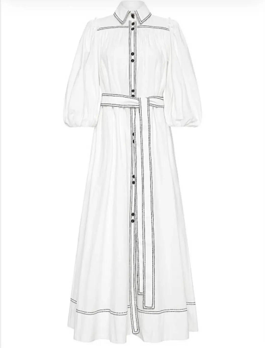 Aje Epiphany Shirtdress White Size 8 for rent on The Volte - main image