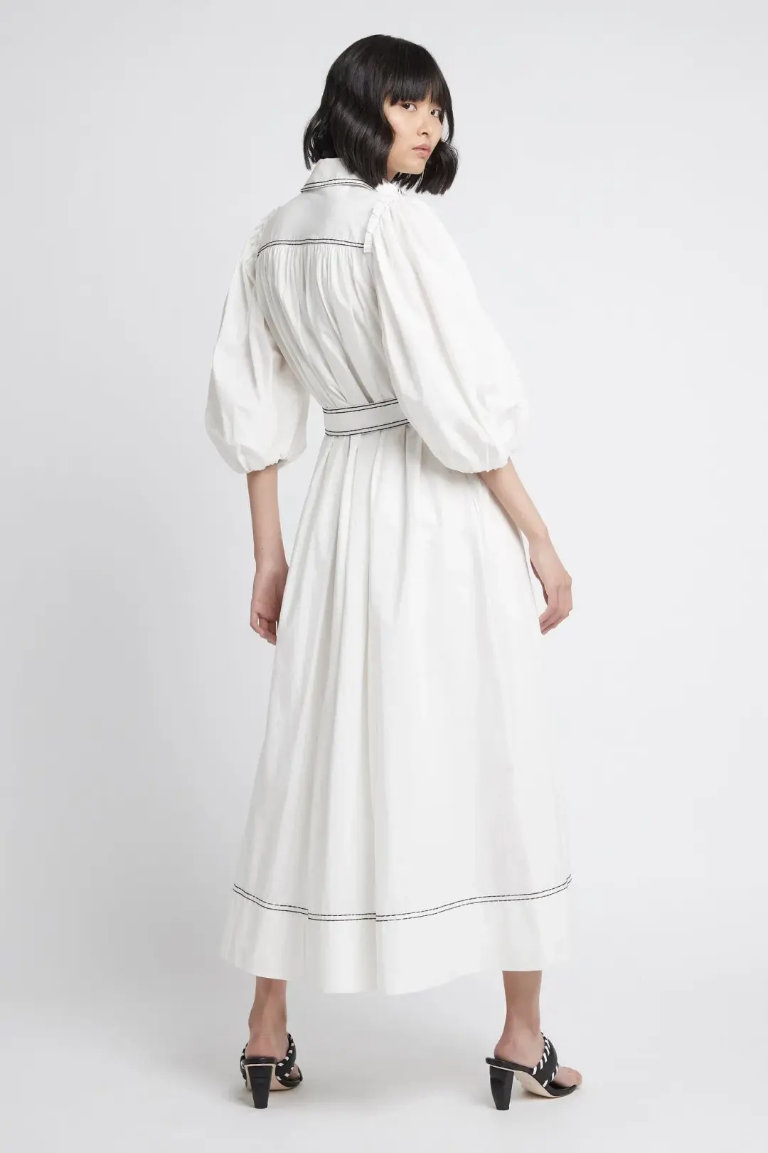 Aje Epiphany Shirtdress White Size 8 for rent on The Volte - main image
