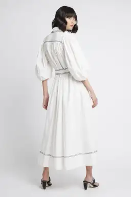 Aje Epiphany Shirtdress White Size 8 for rent on The Volte - image 3