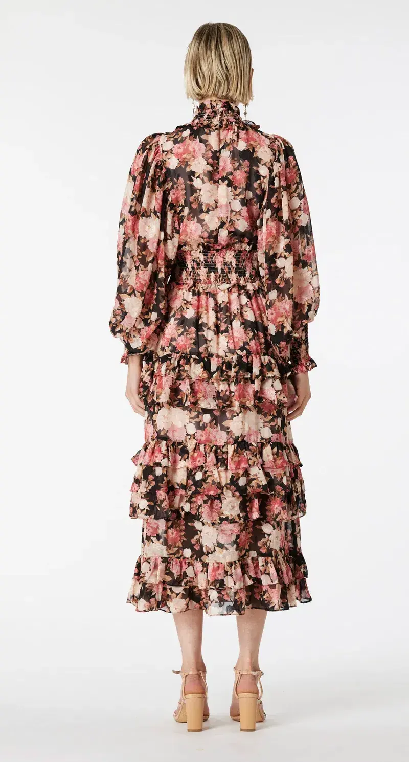 Elliatt Sonvia Maxi Dress Print Size 10 for rent on The Volte - main image