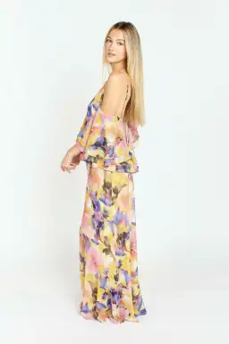 Ruby Marina Gown in Maude Floral Print Size 8 for rent on The Volte - image 4