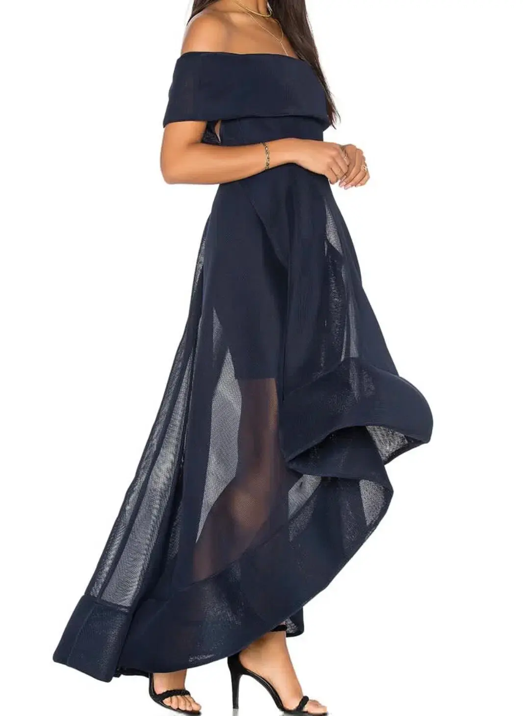 Bronx and Banco Tulip Dress Navy Size 12 for rent on The Volte - main image