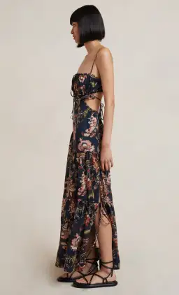 Bec & Bridge Lori Tie Maxi Dress Floral Print Size 8 for rent on The Volte - image 2