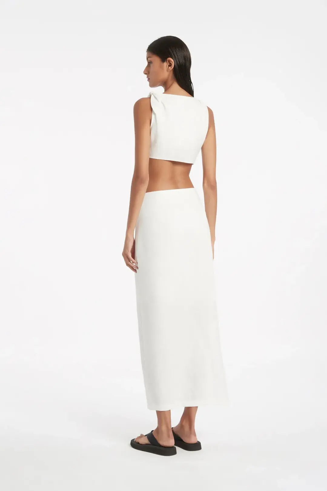 Sir The Label Ambroise Knot Dress White Size 8 for rent on The Volte - main image
