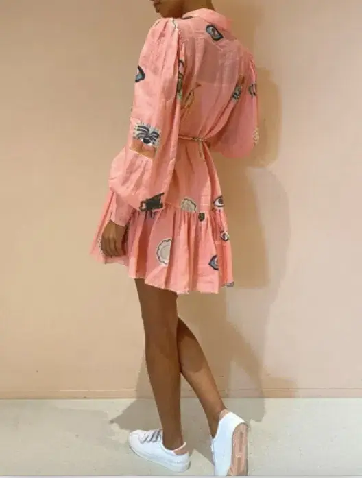 Alemais Cleo Smock Mini Dress Pink Size 12 - Image 2