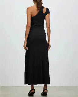 Christopher Esber Quartz Split Ruched Tank Dress Black Size 8 for rent on The Volte - image 3
